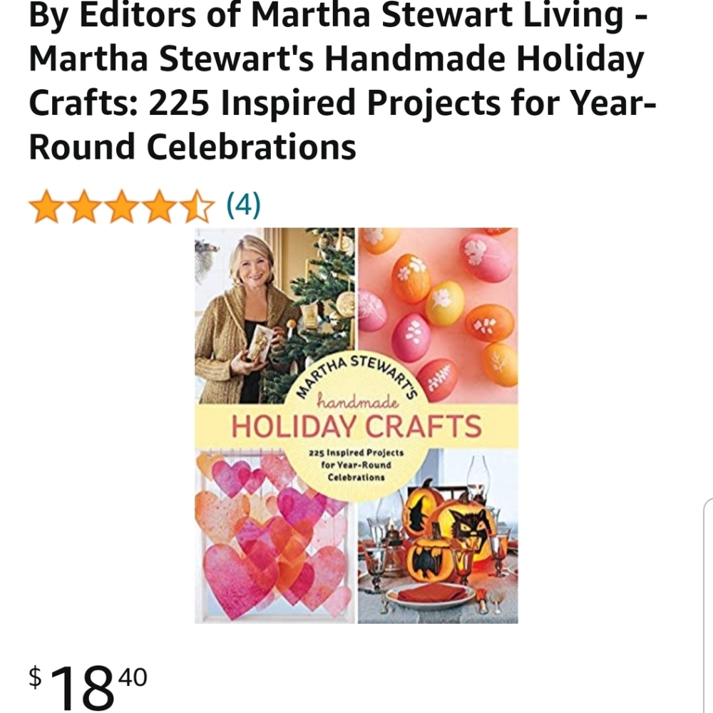 🔸️MARTHA STEWART🔸️ CRAFT BOOK - Picture 2 of 2
